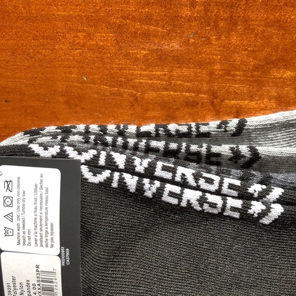 3 pk Converse Chucks Flat Knit Ultra Low Socks New - Picture 7 of 7